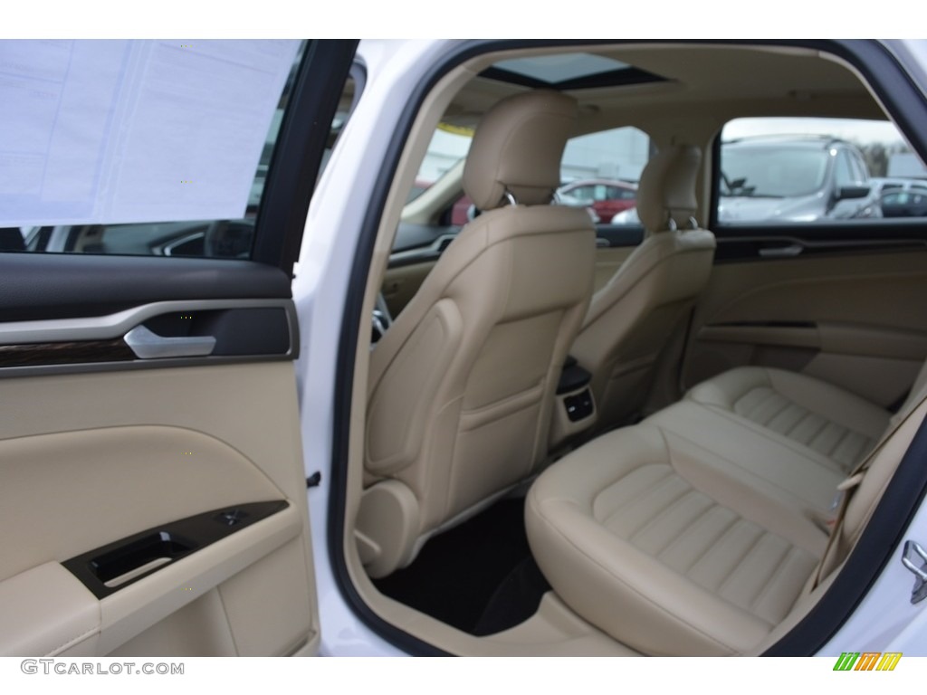 2014 Fusion SE EcoBoost - White Platinum / Dune photo #12