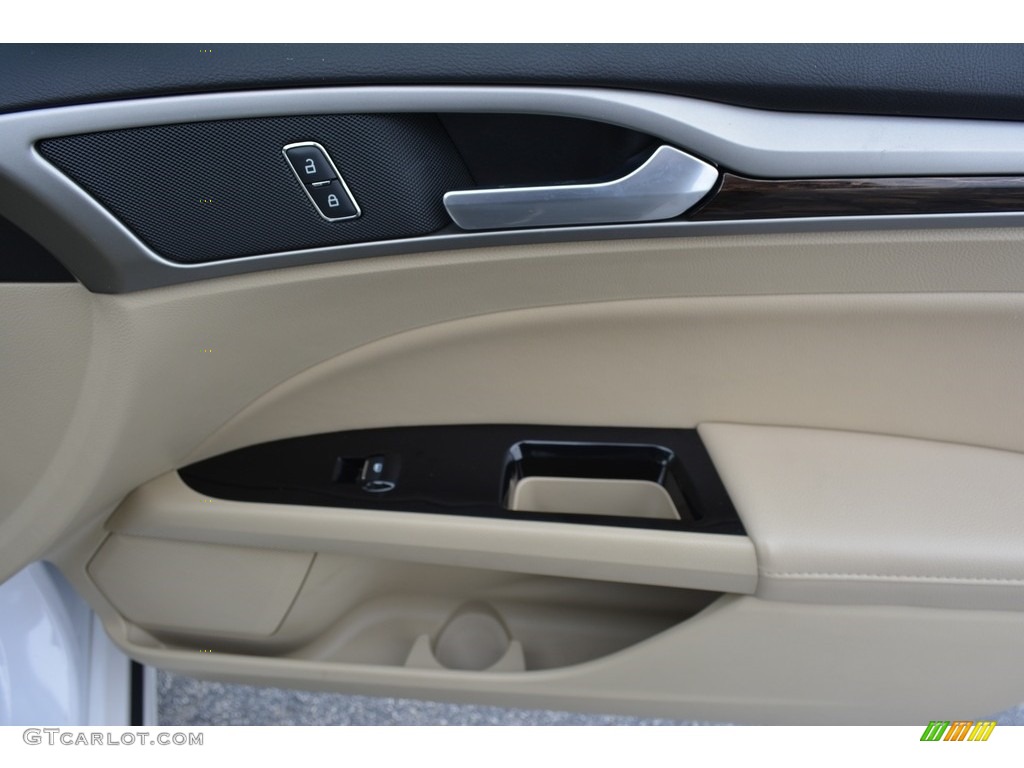 2014 Fusion SE EcoBoost - White Platinum / Dune photo #15