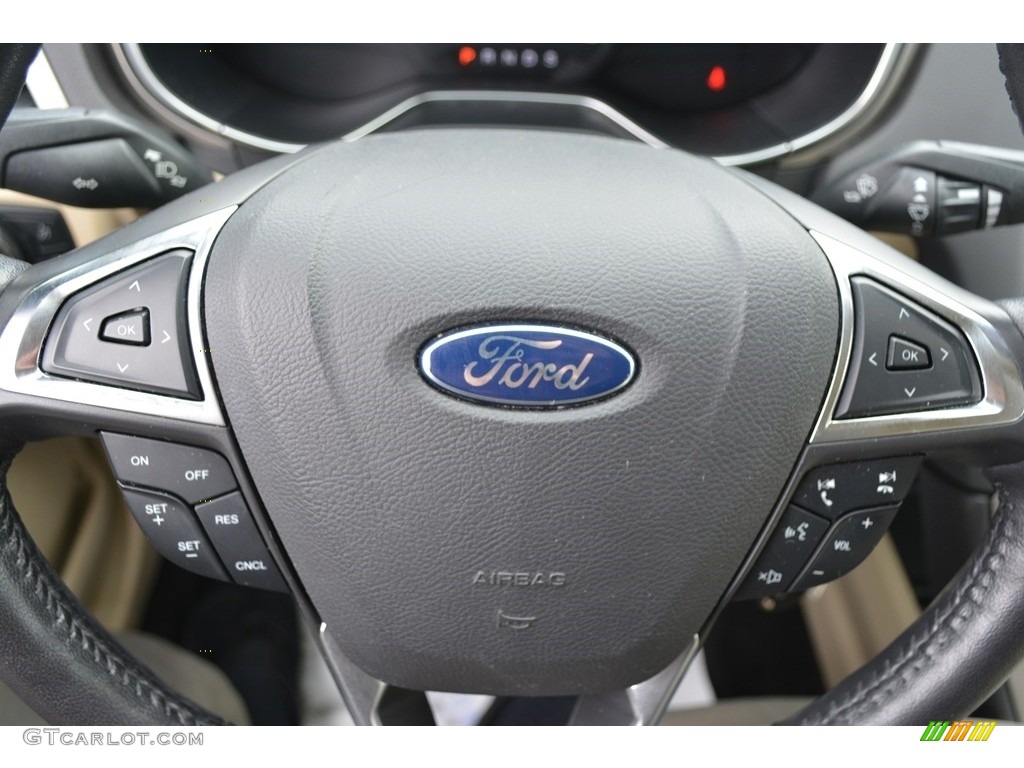2014 Fusion SE EcoBoost - White Platinum / Dune photo #22