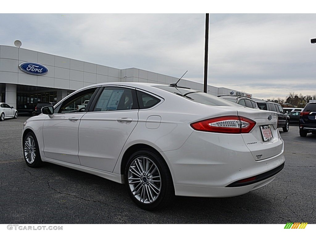 2014 Fusion SE EcoBoost - White Platinum / Dune photo #28