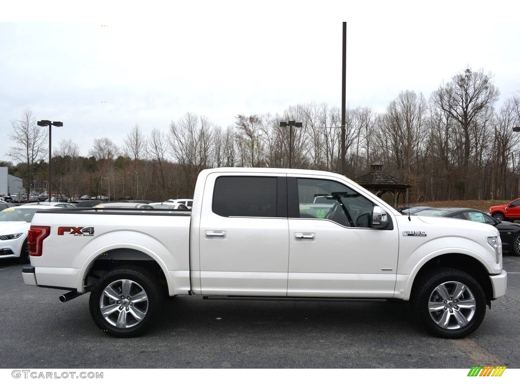 2016 F150 Platinum SuperCrew 4x4 - White Platinum / Platinum Brunello photo #2