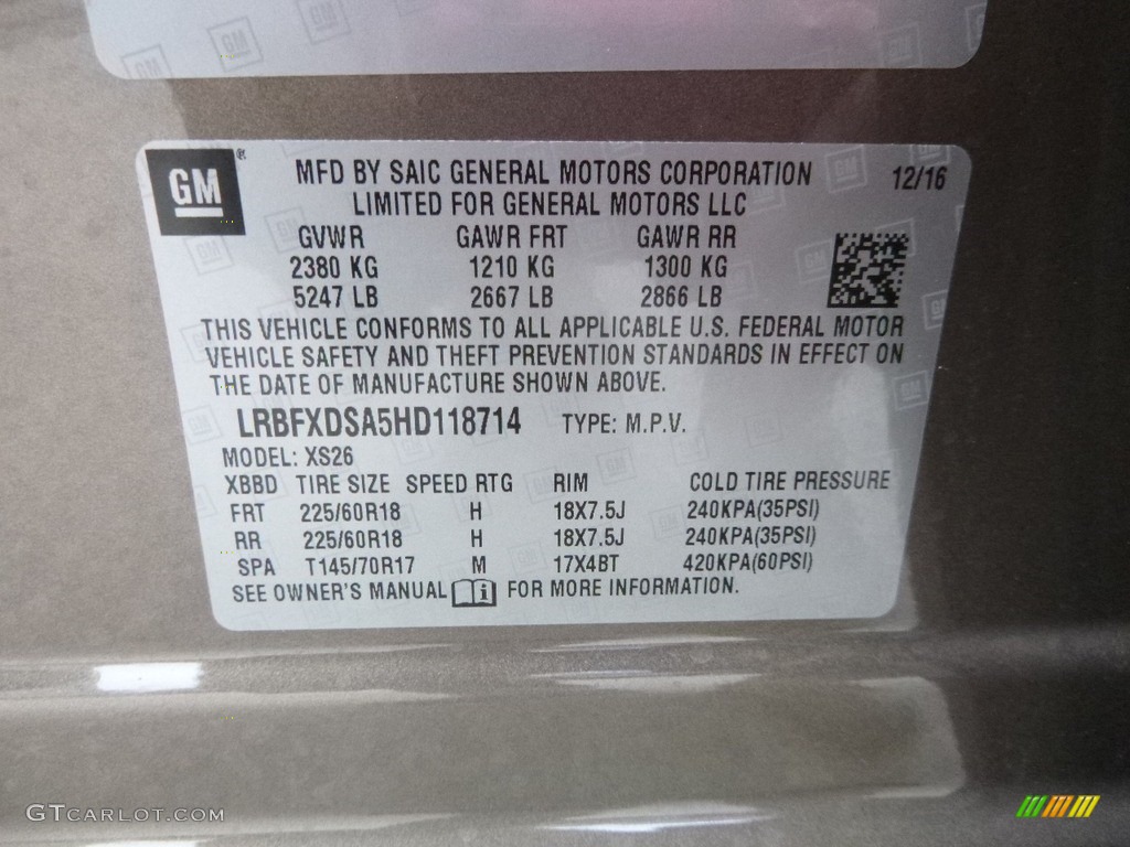 2017 Envision Essence AWD - Bronze Alloy Metallic / Light Neutral photo #14