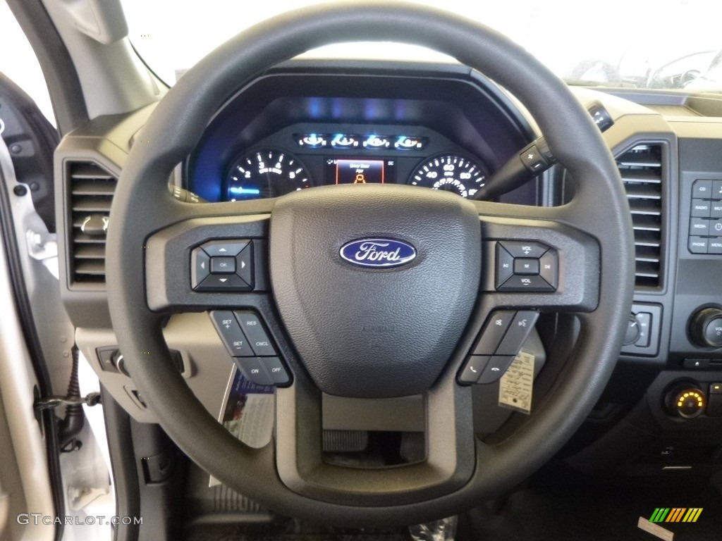 2017 Ford F150 XL Regular Cab 4x4 Earth Gray Steering Wheel Photo #118955837
