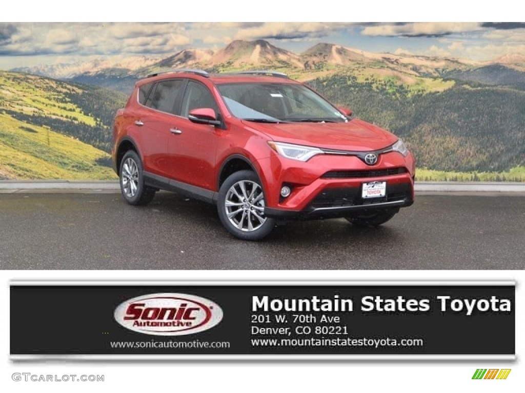 2017 RAV4 Limited AWD - Barcelona Red Metallic / Black photo #1