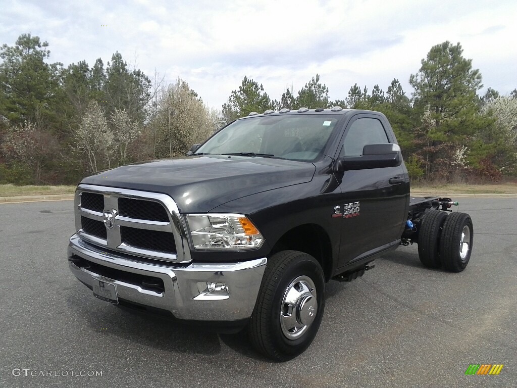 2017 3500 Tradesman Regular Cab 4x4 Chassis - Maximum Steel Metallic / Black/Diesel Gray photo #2