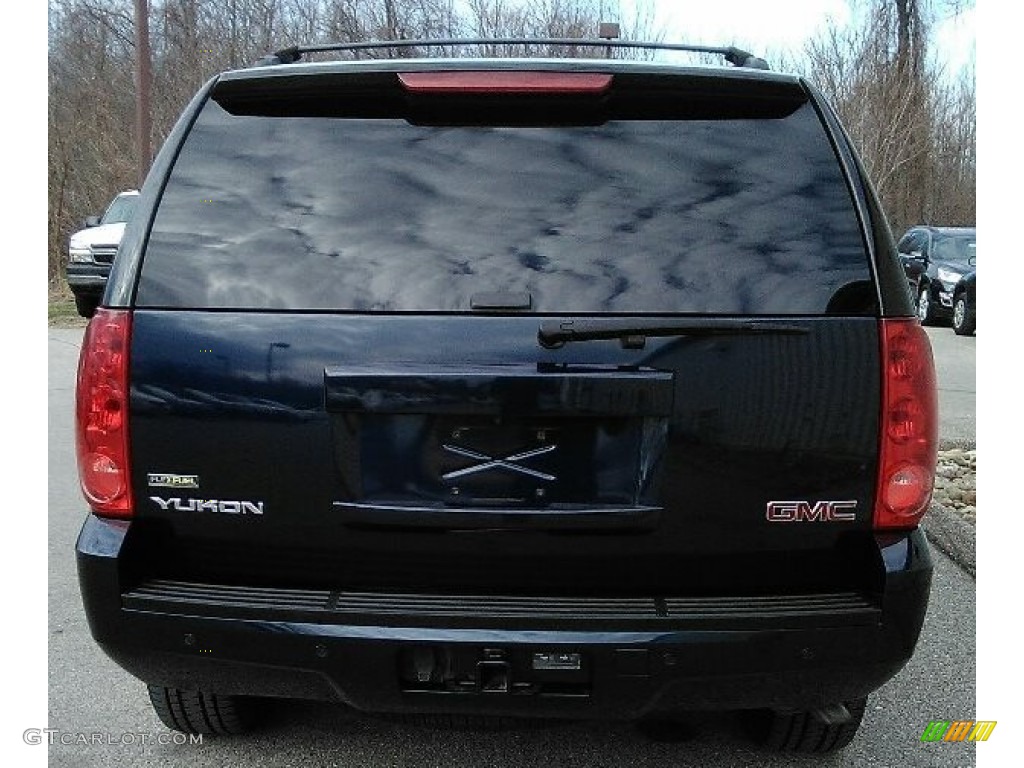 2009 Yukon SLT 4x4 - Deep Blue Metallic / Ebony photo #4