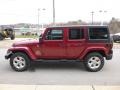 2011 Deep Cherry Red Jeep Wrangler Unlimited Sahara 4x4  photo #10