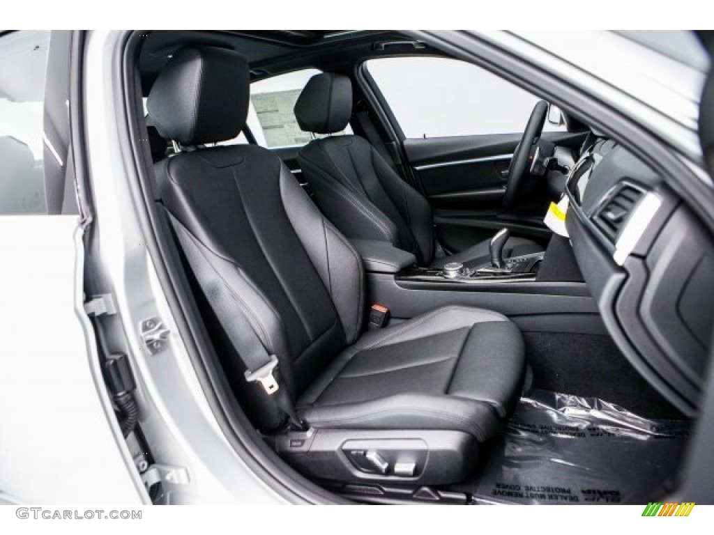 2017 3 Series 330i Sedan - Glacier Silver Metallic / Black photo #2