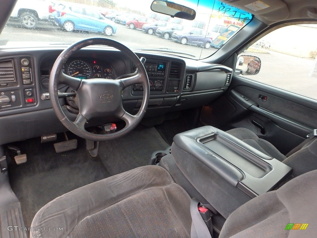 2002 Silverado 1500 LS Extended Cab 4x4 - Summit White / Graphite Gray photo #10