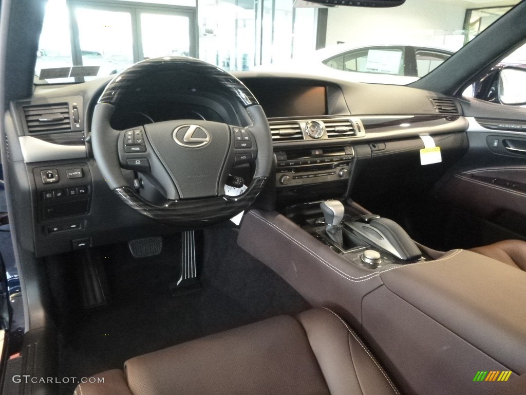 Black/Saddle Tan Interior 2017 Lexus LS 460 AWD Photo #118961550