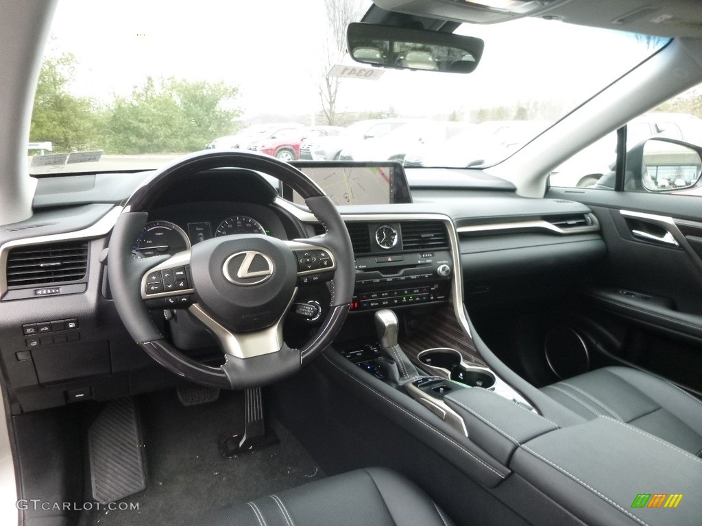 Black Interior 2017 Lexus RX 450h AWD Photo #118962038