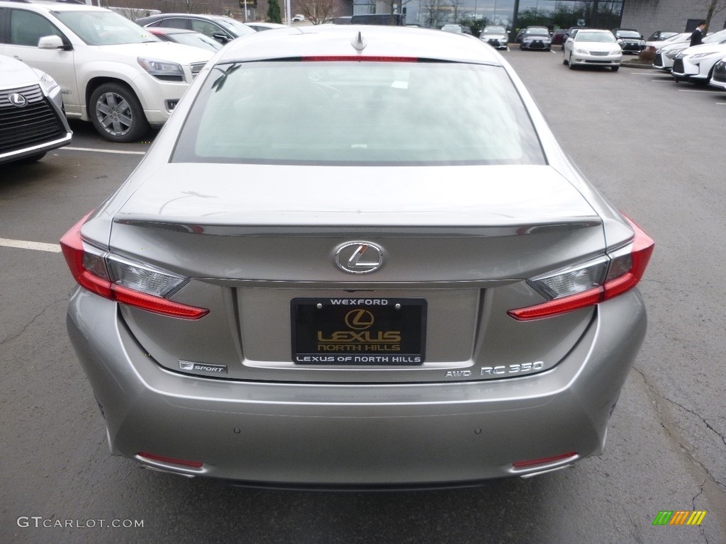 2017 RC 350 F Sport AWD - Silver Lining Metallic / Black photo #6