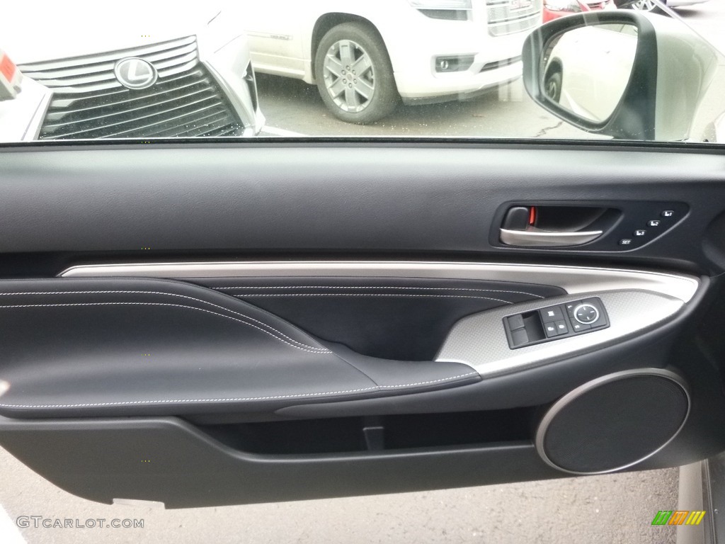 2017 Lexus RC 350 F Sport AWD Black Door Panel Photo #118962275