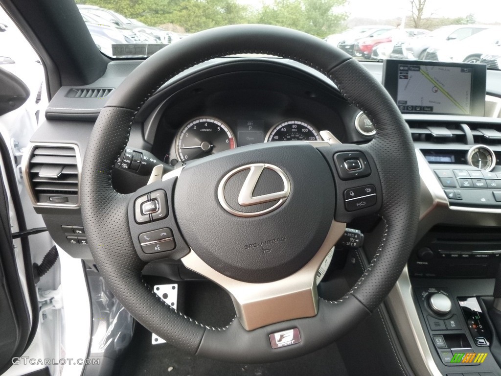 2017 Lexus NX 200t F Sport AWD Black Steering Wheel Photo #118962548