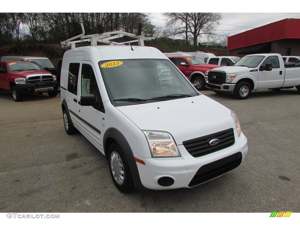 2013 Transit Connect XLT Van - Frozen White / Dark Gray photo #3