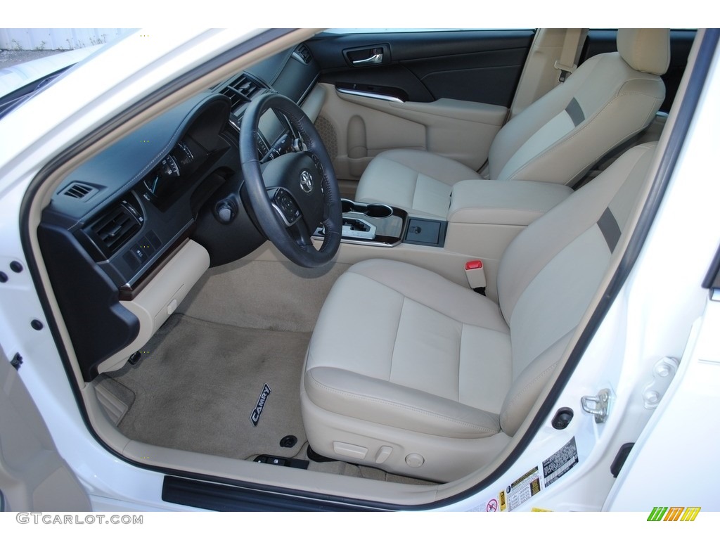 2014 Camry XLE - Super White / Ivory photo #11