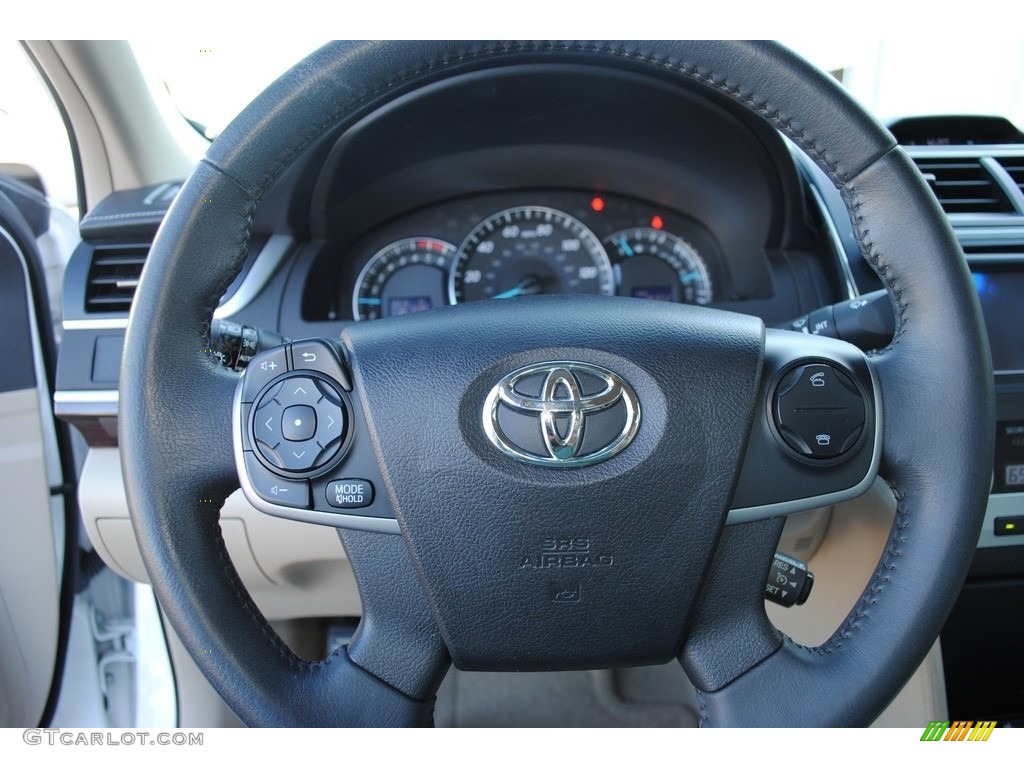 2014 Camry XLE - Super White / Ivory photo #13