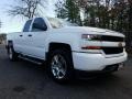 2017 Summit White Chevrolet Silverado 1500 Custom Double Cab 4x4  photo #1