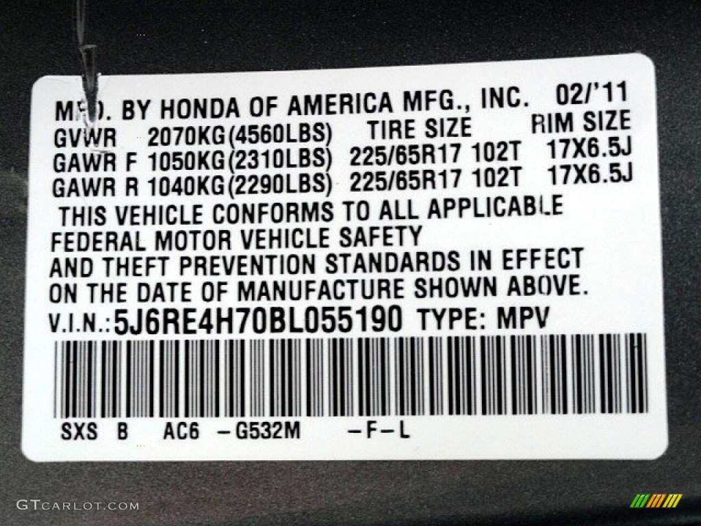 2011 CR-V EX-L 4WD - Opal Sage Metallic / Ivory photo #31