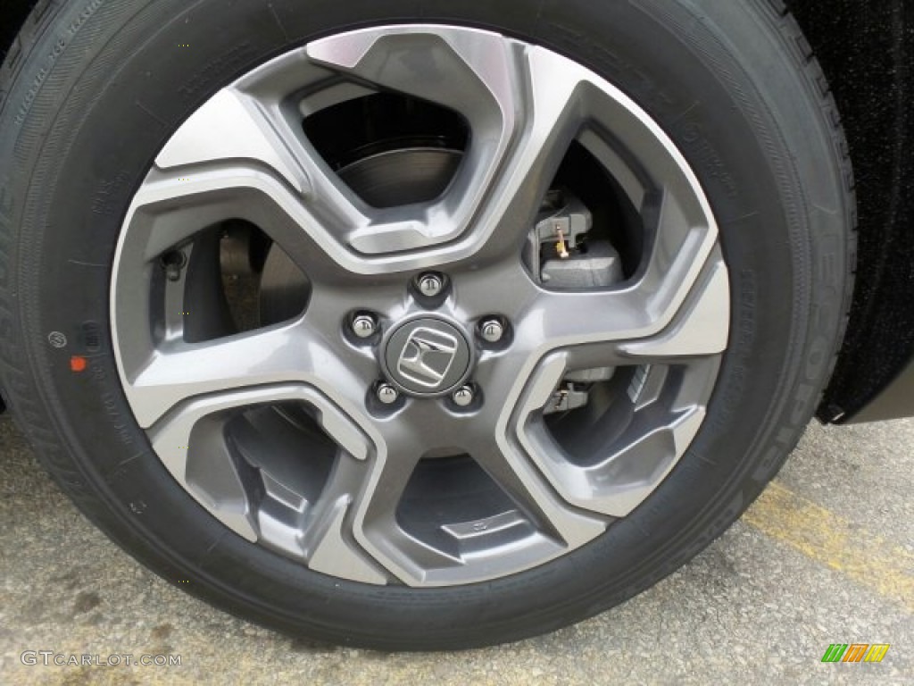 2017 CR-V EX-L AWD - Crystal Black Pearl / Black photo #3