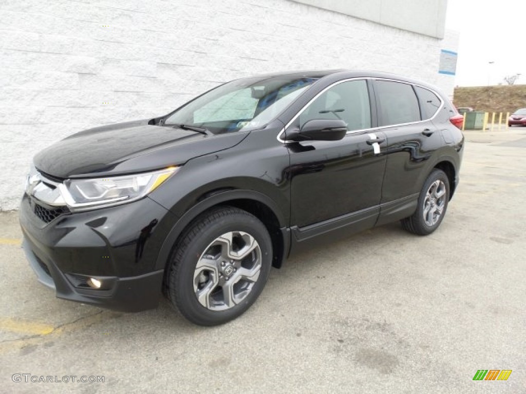 2017 CR-V EX-L AWD - Crystal Black Pearl / Black photo #5