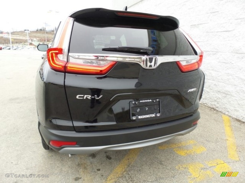 2017 CR-V EX-L AWD - Crystal Black Pearl / Black photo #7