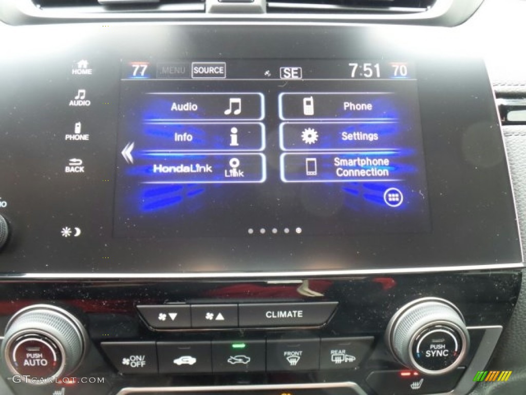 2017 CR-V EX-L AWD - Crystal Black Pearl / Black photo #27