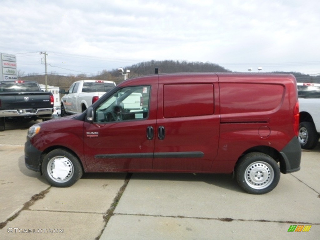 2017 ProMaster City Tradesman Cargo Van - Deep Red Metallic / Black photo #2