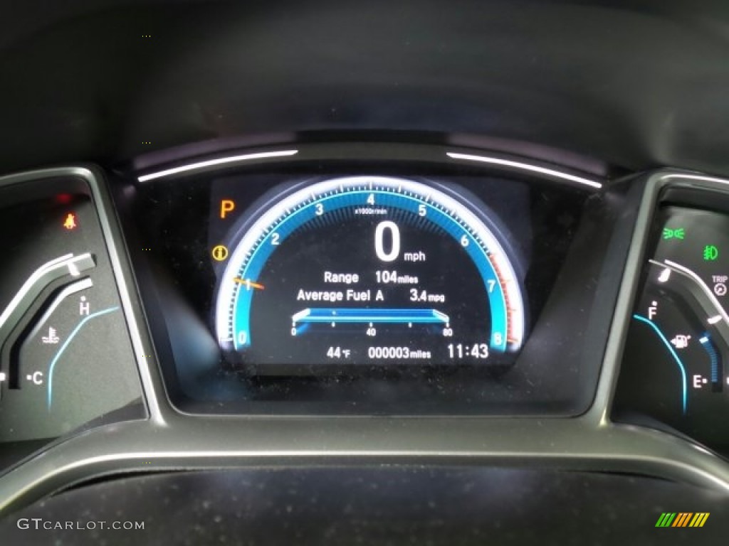 2017 Honda Civic EX-L Coupe Gauges Photos