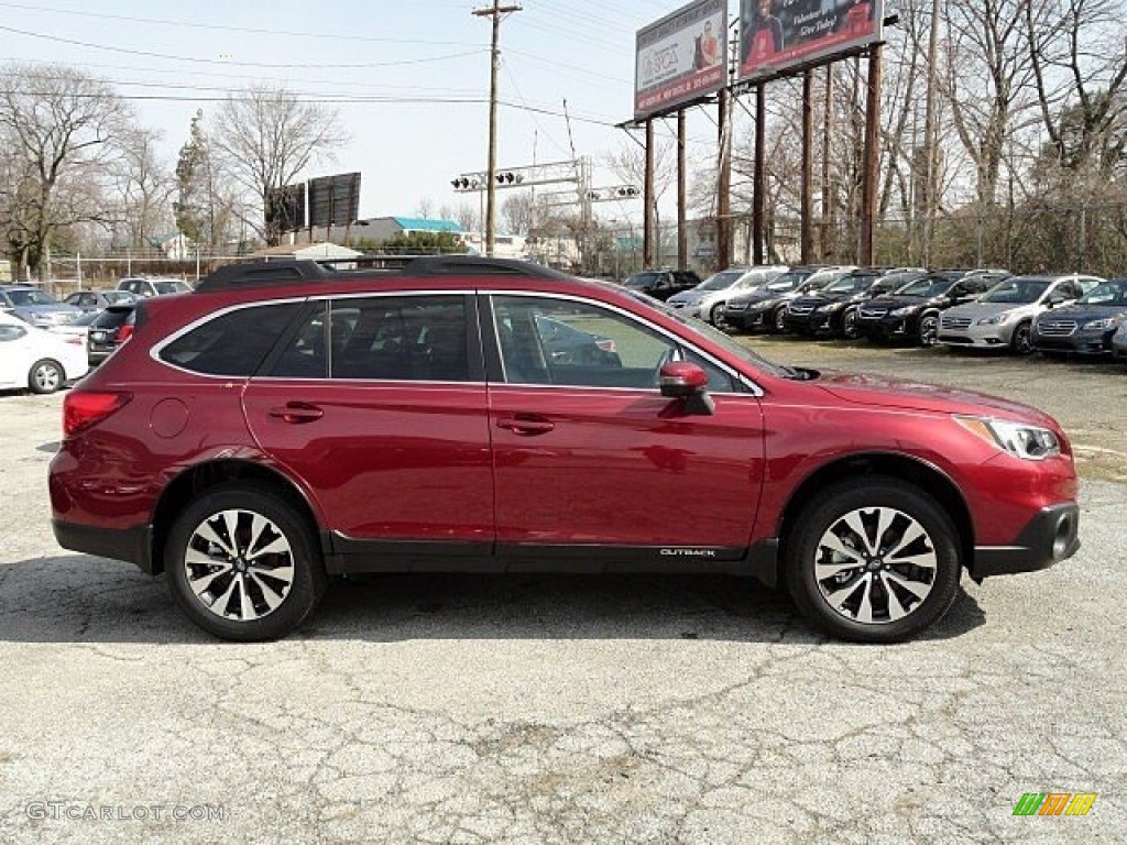 2017 Outback 2.5i Limited - Venetian Red Pearl / Slate Black photo #7