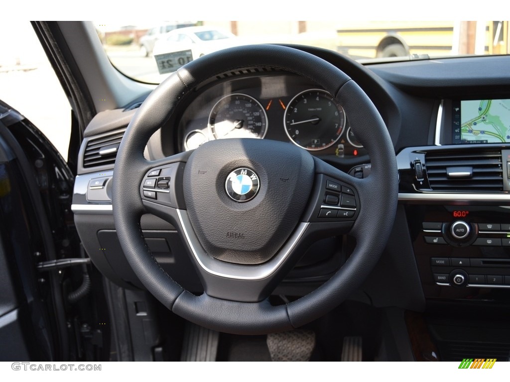 2017 X3 xDrive28i - Black Sapphire Metallic / Saddle Brown photo #18