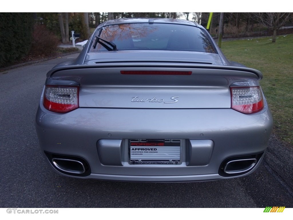 2011 911 Turbo S Coupe - GT Silver Metallic / Black photo #4