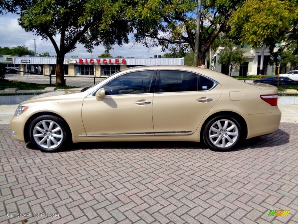 2008 LS 460 - Golden Almond Metallic / Alabaster photo #37