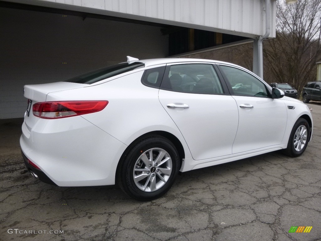 2017 Optima LX - Snow White Pearl / Black photo #4