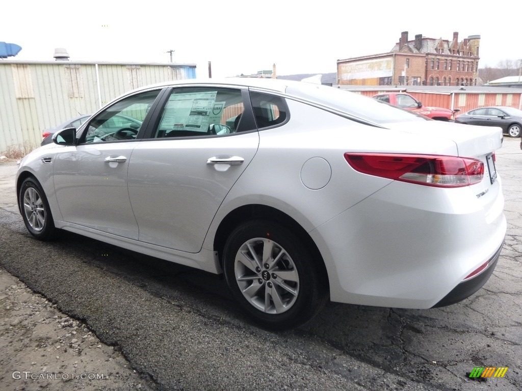 2017 Optima LX - Snow White Pearl / Black photo #6