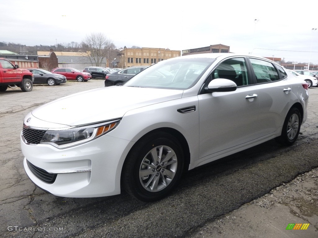 2017 Optima LX - Snow White Pearl / Black photo #8