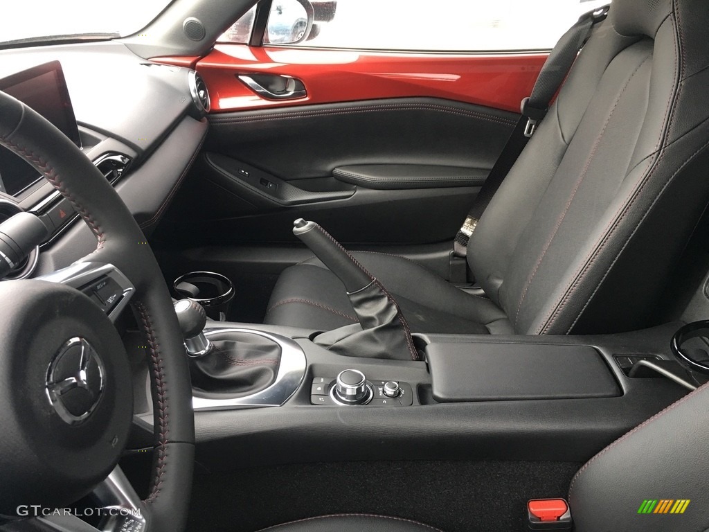 Black/Red Stitching Interior 2017 Mazda MX-5 Miata Grand Touring Photo #118980903
