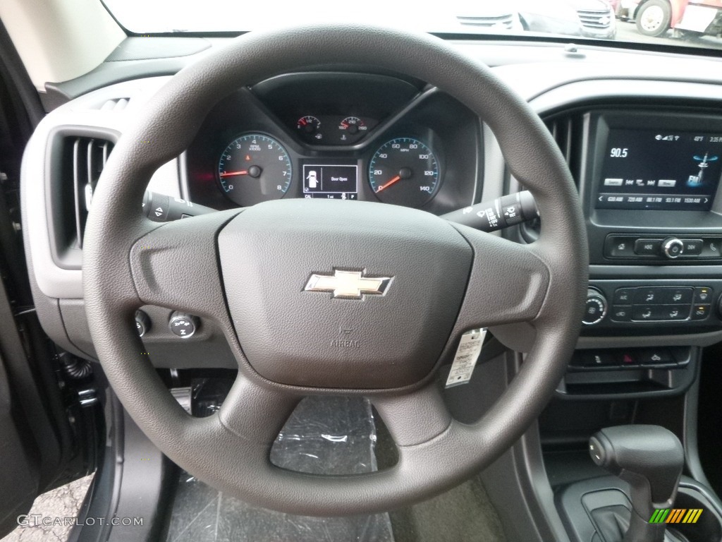 2017 Chevrolet Colorado WT Extended Cab 4x4 Jet Black/­Dark Ash Steering Wheel Photo #118981014