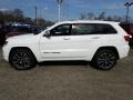 2017 Bright White Jeep Grand Cherokee Overland 4x4  photo #3