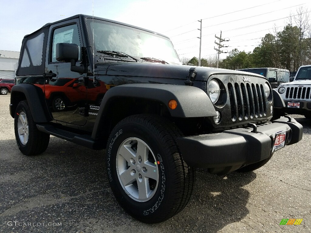 2017 Wrangler Sport 4x4 - Black / Black photo #1