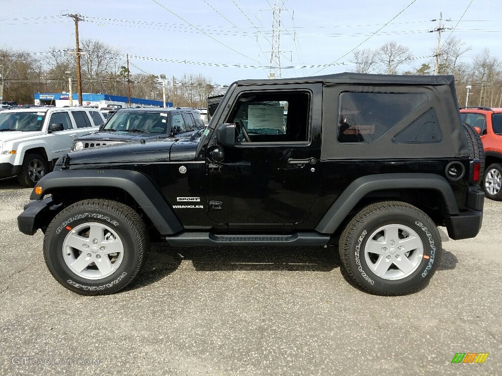 2017 Wrangler Sport 4x4 - Black / Black photo #3