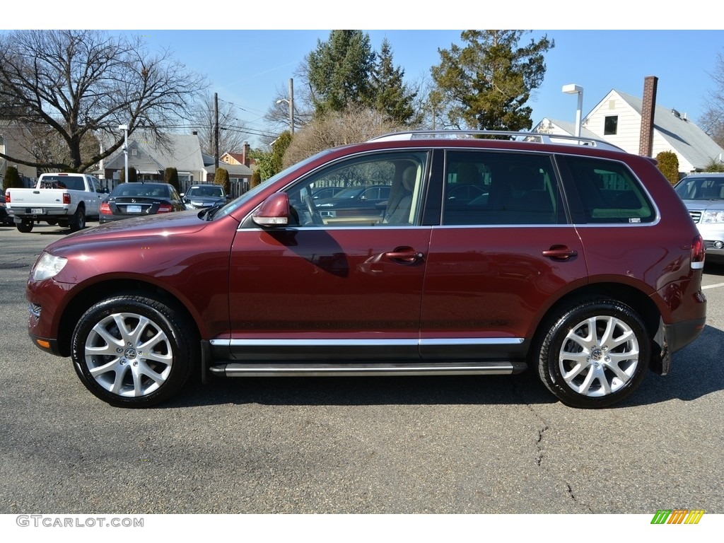 2008 Touareg 2 V8 - Cranberry Red Metallic / Pure Beige photo #6