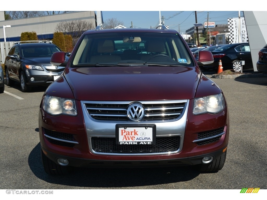 2008 Touareg 2 V8 - Cranberry Red Metallic / Pure Beige photo #8