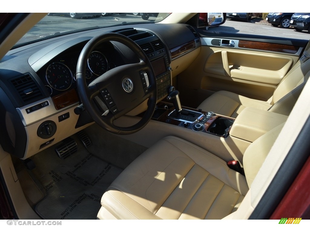 2008 Touareg 2 V8 - Cranberry Red Metallic / Pure Beige photo #11
