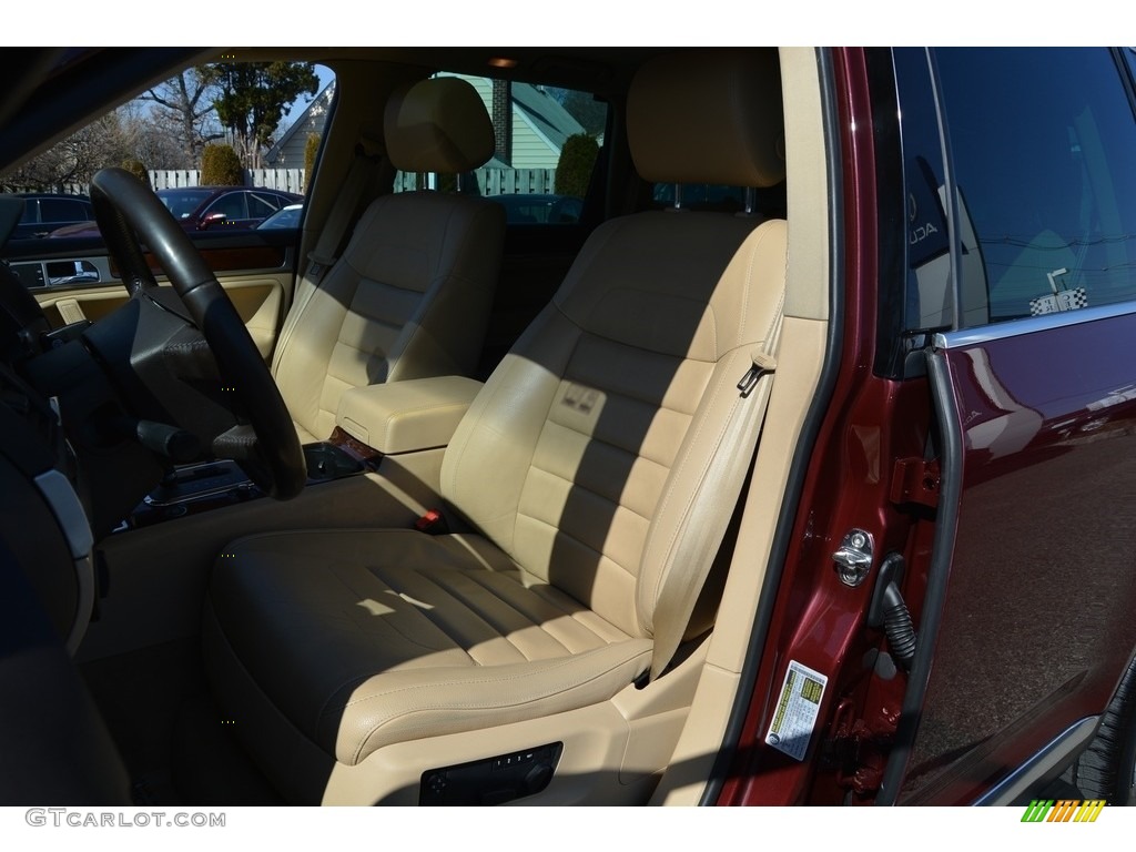 2008 Touareg 2 V8 - Cranberry Red Metallic / Pure Beige photo #14