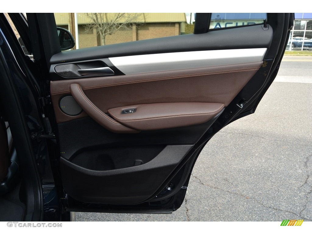 2017 BMW X4 M40i Mocha Door Panel Photo #118985730
