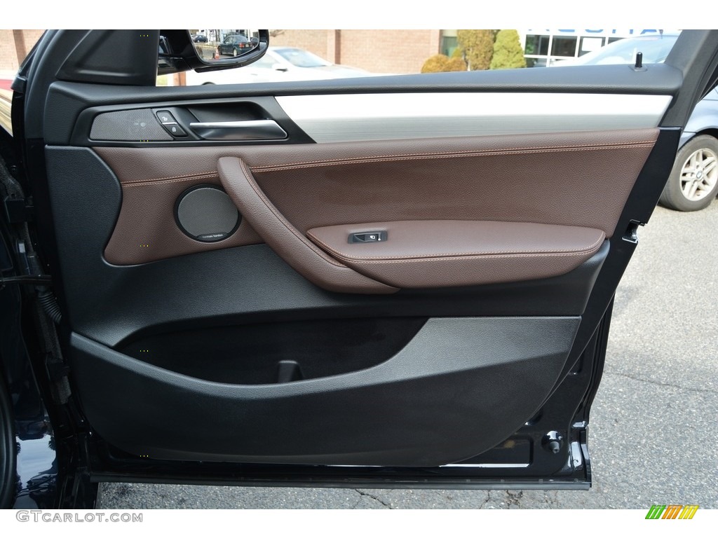 2017 BMW X4 M40i Mocha Door Panel Photo #118985775