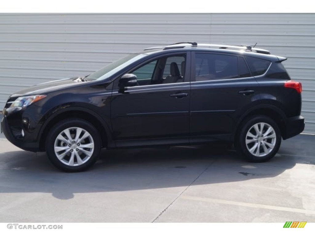 2013 RAV4 Limited - Black / Black photo #4