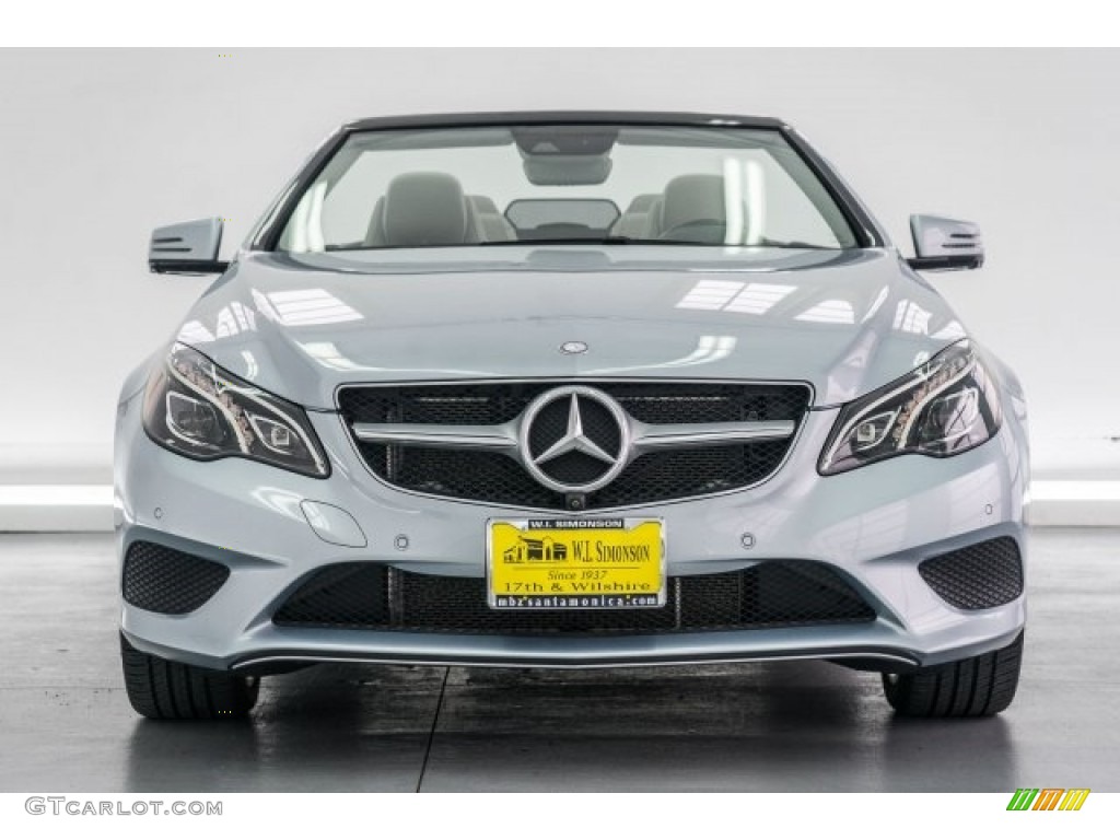 2014 E 350 Cabriolet - Diamond Silver Metallic / Grey/Black photo #2