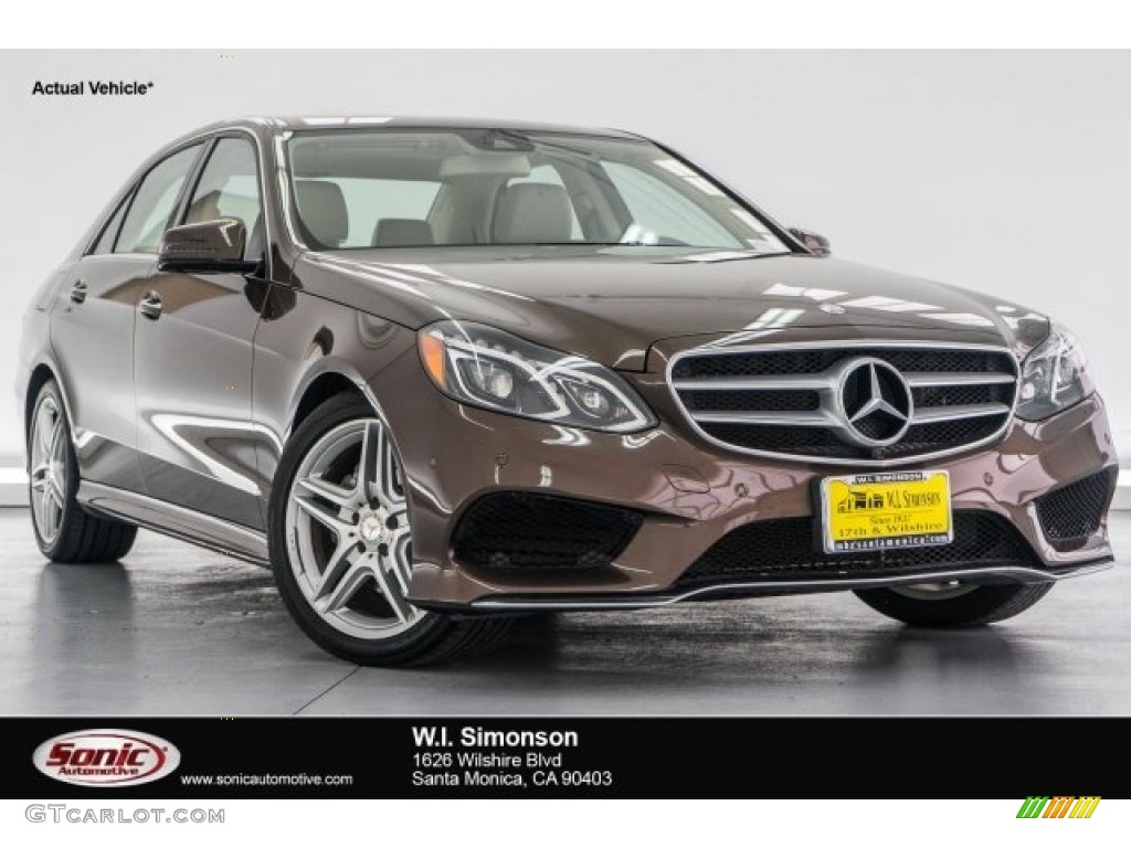 2014 E 350 Sport Sedan - Dolomite Brown Metallic / Silk Beige/Espresso Brown photo #1